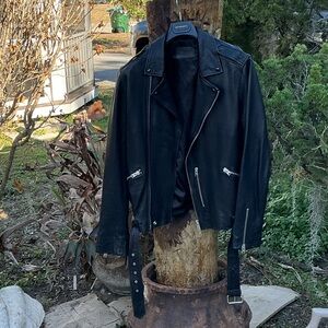 All Saints Black Leather Jacket